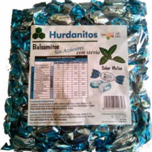 Caramelo HURDANITOS Balsamitos sabor MELISA sin azúcar
