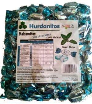 Caramelo HURDANITOS Balsamitos sabor MELISA sin azúcar