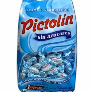 Caramelo PICTOLIN sabor EUCALIPTO sin azúcar