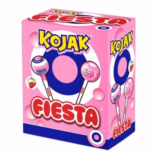 Chupa FIESTA KOJAK sabor HELADO FRESA