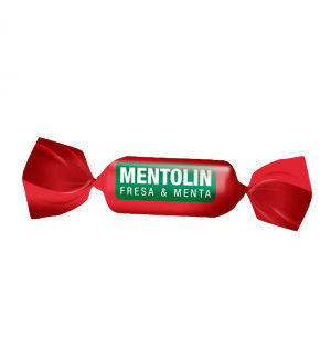 Caramelo MENTOLIN FRESA Y MENTA sin azúcar