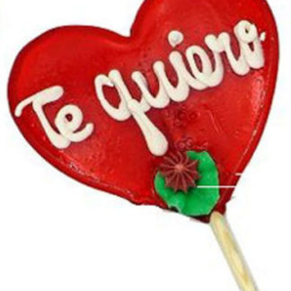 Piruleta Corazón Grande "TE QUIERO" (unidad)