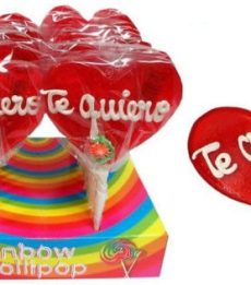 Piruleta Corazón Grande "TE QUIERO"