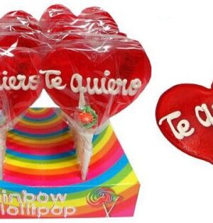Piruleta Corazón Grande "TE QUIERO"