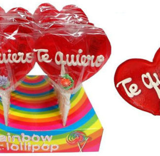 Piruleta Corazón Grande "TE QUIERO"