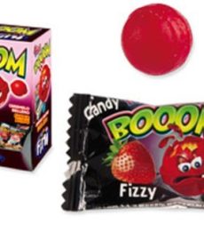 FINI BOOM Caramelos de fresa rellenos superácidos