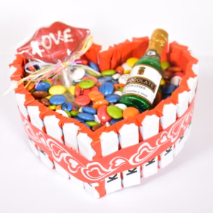 tarta de chocolatinas día de enamorados