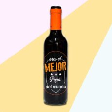 Botella de vino eres el mejor papa regalo para el dia del padre