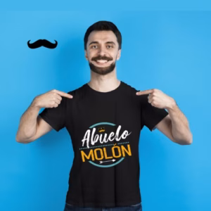 Camiseta negra Abuelo molón