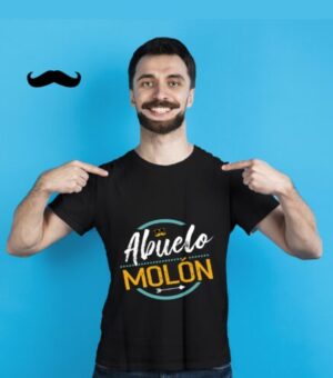 Camiseta negra Abuelo molón