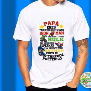 Camiseta Papá eres mi Superhéroe