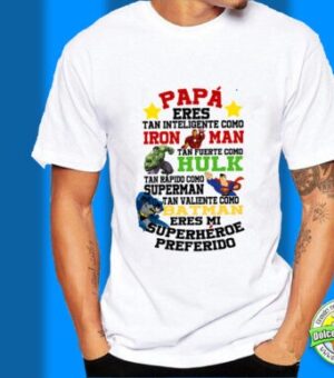 Camiseta Papá eres mi Superhéroe