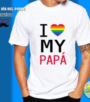 Camiseta I love my papá
