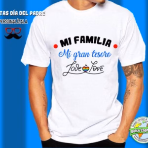 Camiseta mi familia mi gran tesoro