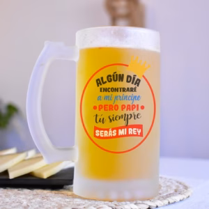 Jarra de cristal dia del padre