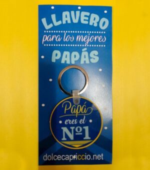 Llavero Papá eres el numero 1