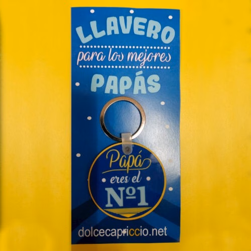 Llavero Papá eres el numero 1
