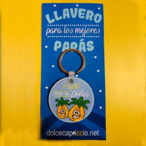 Llavero Papá somos una piña