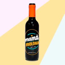 Botella de vino mamá molona