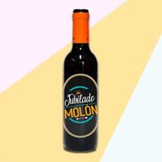 Botella de vino jubilado molón