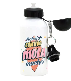 Botella de aluminio Trabajar contigo mola