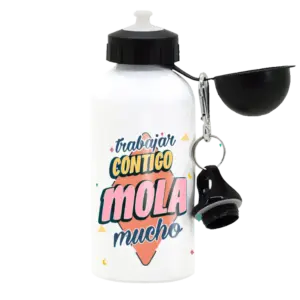 Botella de aluminio Trabajar contigo mola