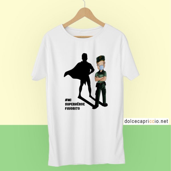 Camiseta - Superhéroe Guardia civil Coronavirus