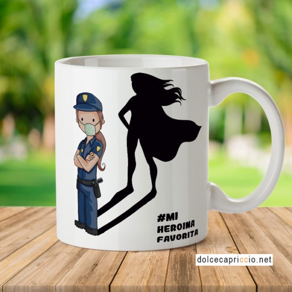 Taza - Heroína Policia Coronavirus