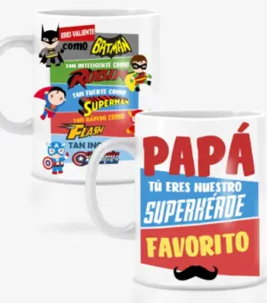 Taza papá superhéroe