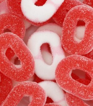 Vidal gominolas azúcar Aros de fresa 250 unidades