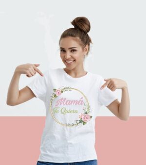 Camiseta blanca mamá te quiero