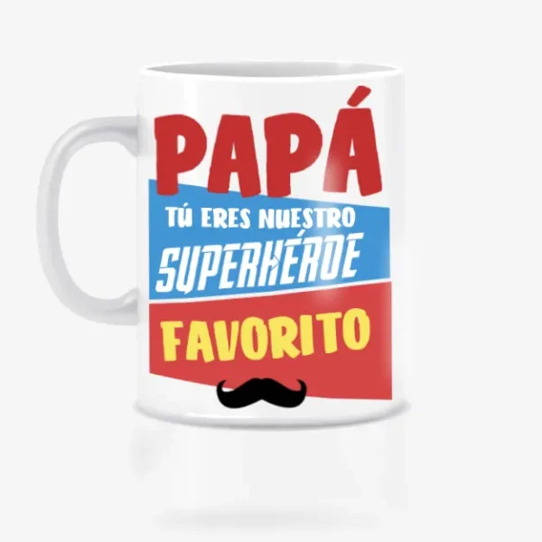 Taza papá superhéroe