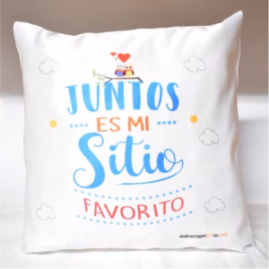 Cojín Juntos es mi sitio Favorito (2)