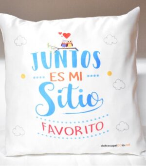 Cojín Juntos es mi sitio Favorito (2)