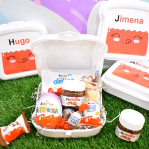 Sandwichera con chocolates Personalizada.