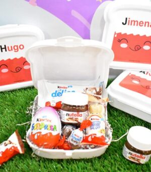 Sandwichera con chocolates Personalizada.