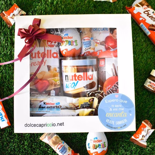 caja repleta de chocolatinas