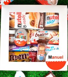 caja repleta de chocolatinas