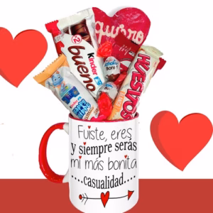 Taza cerámica bicolor - Eres mi más bonita casualidad