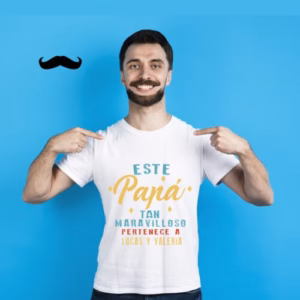 Camiseta blanca Este papá tan maravilloso
