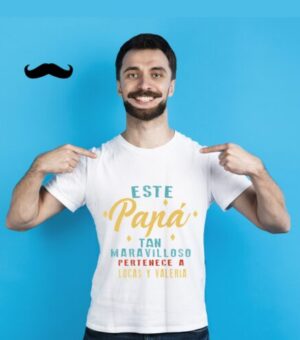 Camiseta blanca Este papá tan maravilloso