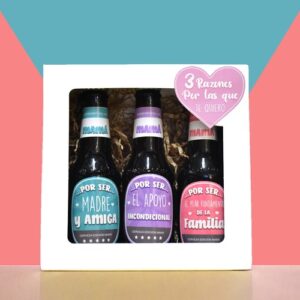 Caja con cervezas personalizada día de la madre
