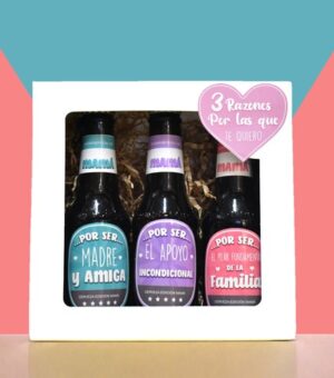 Caja con cervezas personalizada día de la madre