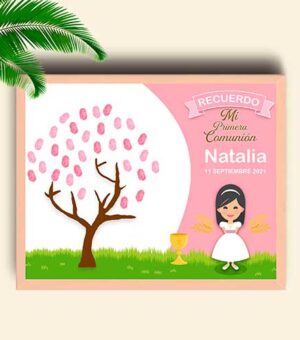 Arbol de huellas niña