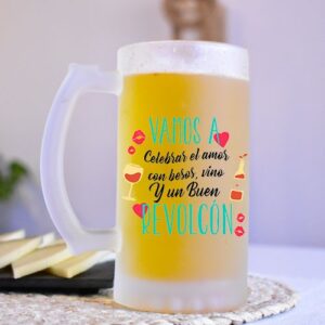 Jarra de cerveza. Vamos a celebrar el amor