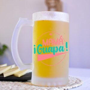 Jarra-de-cerveza. Mamá-guapa