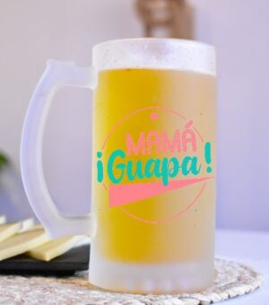 Jarra-de-cerveza. Mamá-guapa