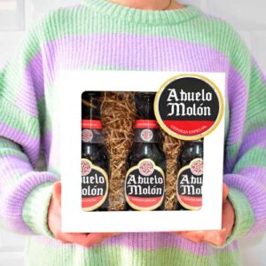 Caja con cervezas de abuelo molón regalo para abuelo