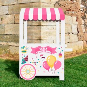 carrito feliz cumpleaños niña