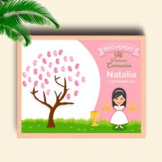 Arbol de huellas niña